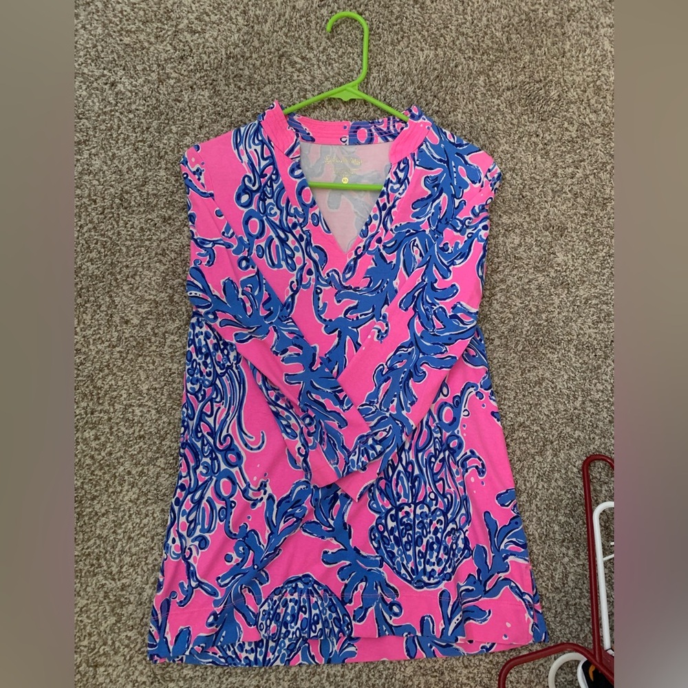 LIKE NEW - Lilly Pulitzer Pink and Blue Top